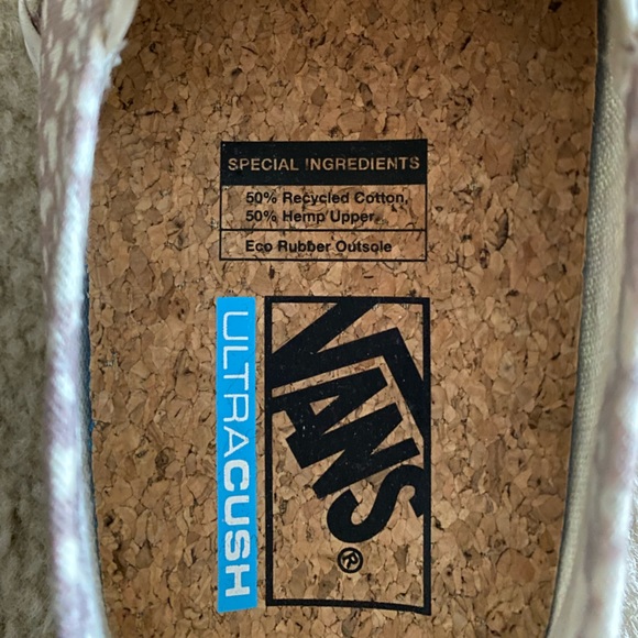 Women’s Vans Eco-Theory Pink/White Animal Print Slip-on Shoe, Size 7 - Picture 5 of 5